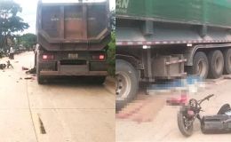 Rùng mình hiện trường vụ xe đạp điện va chạm xe đầu kéo khiến 4 em nhỏ thương vong, đã tìm ra nguyên nhân
