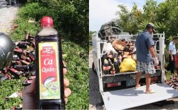 Danh tính chủ nhân gần 1000 chai nước mắm bị vứt trộm bên đường, hé lộ lời khai với công an