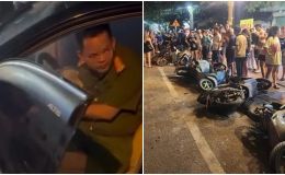 Bất ngờ về chân dung đội trưởng công an tông liên hoàn 10 xe máy ở Bắc Ninh, trong người có nồng độ cồn