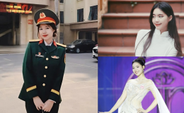 Nữ quân nhân đầu tiên là Á hậu 1 Hoa hậu Việt Nam, sở hữu thân thế khủng như 'bước ra từ ngôn tình'