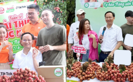 Lần đầu lãnh đạo Bắc Ninh livestream bán nông sản, 'chốt đơn' 54 tấn vải chỉ trong 6 giờ