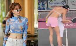 Ngọc Trinh 'đáp trả' cực chất khi bị chê mặc như không mặc đi đánh pickleball, CĐM khen 'cao tay'