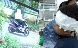 Hình ảnh người phụ nữ tông bé trai 5 tuổi rồi bỏ mặc ở hiện trường, phóng xe bỏ trốn, công an đang truy tìm