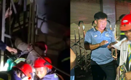 Người đàn ông tâm lý bất ổn leo lên biển quảng cáo 15m, mắc kẹt suýt nguy hiểm tính mạng