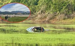 Xe chìm giữa hồ Bến Châu, hai vợ chồng trẻ Quảng Ninh tử vong thương tâm 