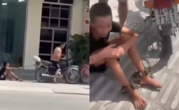 Phẫn nộ danh tính người xích chân tay bé trai, dùng xe máy kéo lê trên đường ở Hải Phòng