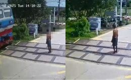 Camera ghi lại giây phút người đàn ông ở Lâm Đồng đứng giữa đường ray ‘đón’ tàu và cái kết ớn lạnh