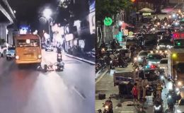 Clip ghi lại khoảnh khắc ám ảnh vụ cô gái 2k3 tử vong sau va chạm với xe khách ở Hà Đông