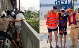 Nam thanh niên gieo mình từ cầu Thăng Long xuống sông Hồng: Được phát hiện trong tình trạng không ai ngờ