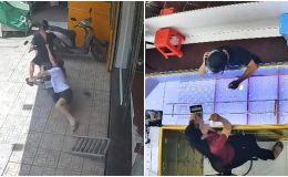 Đứng tim khoảnh khắc tên cướp giả khách vào tiệm cướp vàng, kéo lê nữ nhân viên trên đường
