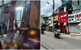 Nóng: Hai người đàn ông vung gậy sắt, rượt đuổi đánh nhau kinh hoàng trên đường phố TP.HCM