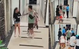 Vụ cô gái bị hành hung ở sảnh chung cư: Công an đã đưa nạn nhân đi khám, xác định danh tính kẻ tấn công