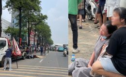Hà Nội: Nam thanh niên 20 tuổi tử vong sau cú tông vào đuôi ô tô cứu hộ, người thân gục khóc bên đường