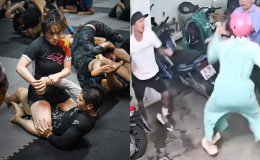Tìm ra thông tin cực ngầu của cô gái hạ đo ván gã xăm trổ, CĐM vỡ lẽ: Bảo sao không một động tác thừa