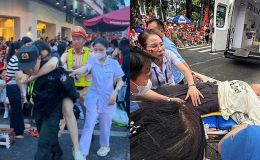 Lễ diễu binh A80: Gần 500 người ngất xỉu, tụt huyết áp, nhân viên y tế phải căng mình cấp cứu