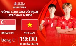 Xem trực tiếp U23 Việt Nam vs U23 Singapore ở đâu, kênh nào? Link xem trực tiếp VL U23 châu Á