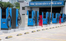 Trải nghiệm trạm sạc V-Green ‘khủng’ có khả năng phục vụ 70 xe điện cùng lúc