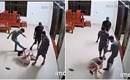 Clip 3 người đàn ông bịt khẩu trang xông vào nhà đánh dã man 1 người phụ nữ ở Phú Thọ, van xin vẫn không được tha