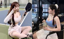 Bạn gái mặc đồ hở bạo đi chơi pickleball, chàng trai bất lực khi bị trách ghen tuông vô cớ