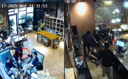 Hà Nội: Clip tổng tài giơ tay ra hiệu, người đi cùng hành hung nhân viên quán cafe sau 3 lần nhắc hút thuốc