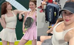 Thiều Bảo Trâm chiếm trọn spotlight trên sân pickleball nhờ 1 chi tiết, xứng danh chị đẹp năng động