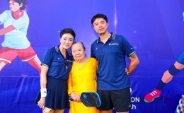 Mẹ chồng ca nương Kiều Anh 'nghiện' pickleball, tổ chức giải đấu đầy nhân văn