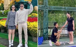 Cô gái được HLV cầu hôn ngay trên sân pickleball, hé lộ chuyện tình lãng mạn gây sốt MXH