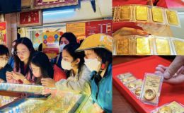 Giá vàng hôm nay 14/10: Tăng 'điên đảo', thị trường 'náo loạn' trước giá vàng miếng và vàng nhẫn trong nước
