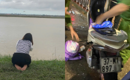 Tình hình tìm kiếm vụ bố ôm 2 con nhảy cầu ở Nghệ An, người thân hé lộ hành động cuối cùng với vợ