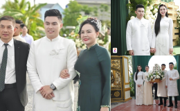 Choáng với sính lễ khủng trong lễ nạp tài của Đỗ Thị Hà, bố chồng quyền lực gửi lời nhắn đặc biệt