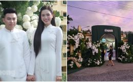 Cận cảnh tư gia của Hoa hậu Đỗ Thị Hà trong lễ ăn hỏi với thiếu gia Tập đoàn Sơn Hải