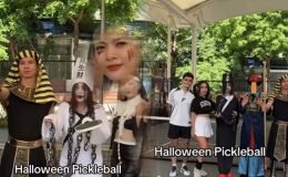 Độc lạ Pickleball Việt Nam: Biến sân đấu thành sàn diễn Halloween, CĐM bật cười vì độ 'chịu chơi'