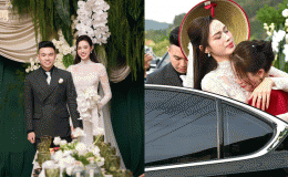 Cập nhật toàn bộ đám cưới của Đỗ Thị Hà cùng chồng doanh nhân: Chú rể liên tục lau nước mắt cho vợ