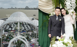 Bão số 12 áp sát, mưa to trước thềm đám cưới: Rạp cưới của Viết Vương - Đỗ Hà được ‘gia cố’ đến đâu?