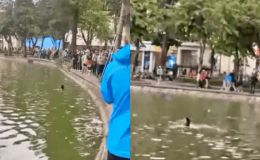 Phát hiện cô gái có dấu hiệu đuối nước ở Hồ Hoàn Kiếm, thông tin tình trạng sức khoẻ hiện tại? 