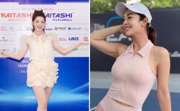 Tranh tài tại giải Pickleball, hoa hậu Jennifer Phạm, Ngọc Quỳnh lập tức chiếm spotlight cùng dàn sao