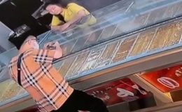 Chân dung nam thanh niên ăn mặc bảnh bao giả vờ mua vàng rồi táo tợn cướp vàng tẩu thoát