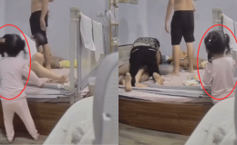 Phẫn nộ clip mẹ chồng bạo hành con dâu vừa sinh, chồng thản nhiên như không liên quan