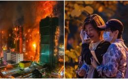 Số người chết trong vụ cháy chung cư ở Hong Kong đã tăng lên 94, hơn 2 ngày vẫn cháy ở tầng cao