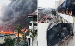 Clip hiện trường kinh hoàng vụ cháy tại Nhà máy bia Hà Nội Habeco, lửa cháy ngùn ngụt, cột khói cao hàng chục mét