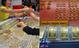 Giá vàng chiều 13/12 tăng mạnh chưa từng thấy, vàng SJC và vàng nhẫn đồng loạt lập mặt bằng giá mới