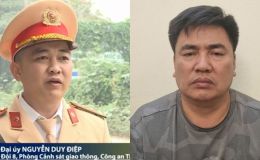 Cuộc hội thoại của đại úy CSGT và gã đàn ông trước khi bị đẩy vào đầu xe tải, thoát chết nhờ 1 hành động