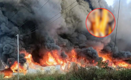 Hiện trường kinh hoàng vụ cháy công ty gỗ ở TPHCM, khu vực nhà xưởng xuất hiện vật liệu dễ cháy