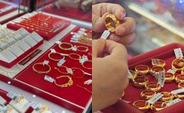 Giá vàng chốt phiên ngày 15/12 bật tăng mạnh, SJC vượt mốc cao, vàng nhẫn và vàng thế giới đồng loạt leo đỉnh