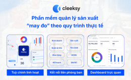 Chuẩn hóa quy trình sản xuất với phần mềm quản lý sản xuất Cleeksy