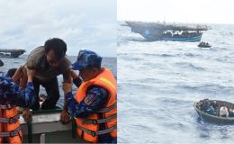 Lộ nguyên nhân khiến tàu cá bốc cháy, 52 thuyền viên phải nhảy xuống biển thoát thân