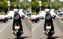 Thót tim cảnh nam thanh niên buông cả hai tay khi chạy xe máy, thừa nhận một lý do gây phẫn nộ
