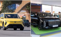 Cận cảnh không gian 600 m2 của VinFast tại triển lãm Vietnam Mobility Show: Trải nghiệm trọn bộ xe điện Vinfast