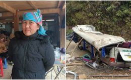 Nhân chứng bàng hoàng kể lúc xe khách chở đoàn từ thiện ở Lào Cai lật, nạn nhân rơi ra ngoài, 9 người chết