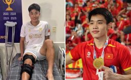 Lỡ hẹn với QBV Việt Nam 2025, Đình Bắc bất ngờ làm 1 điều xúc động với đàn anh trước VCK U23 châu Á